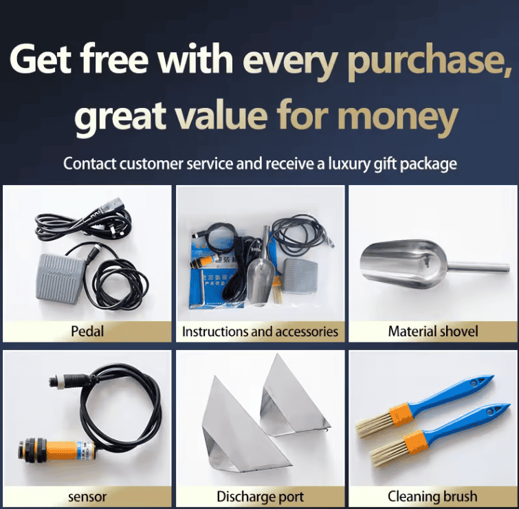 დოზატორი / ავტომატური სასწორი დოზატორით / ვერტიკალური ავტომატური შემავსებელი მანქანა 10-999 გრ