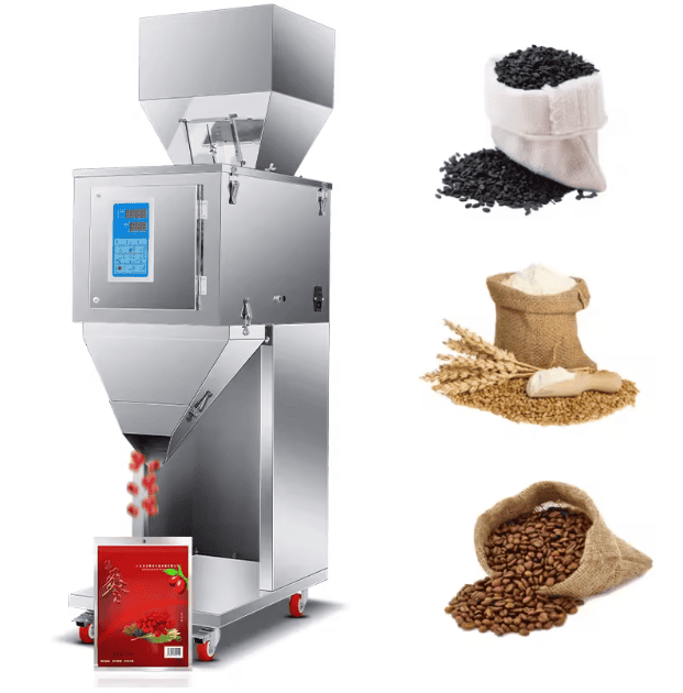 დოზატორი / ავტომატური სასწორი დოზატორით / ვერტიკალური ავტომატური შემავსებელი მანქანა 10-999 გრ