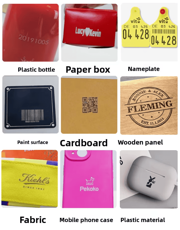 ხელის პორტატული ლაზერული გრავირების აპარატი / ბოჭკოვანი ლაზერული მარკირების ხელსაწყო / გრავირებისთვის, პლასტმასის, ხის, მუყაოს, შეფუთვის კოდირების მანქანებისთვის.    