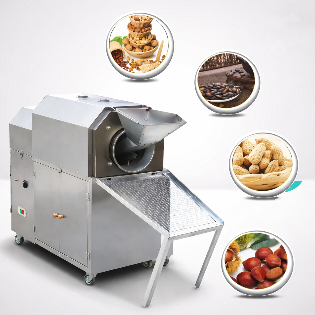 თხილისა და მარცვლეულის მოსახალი დანადგარი HX50E (გაზი / ელექტრო) 75 კგ/სთ