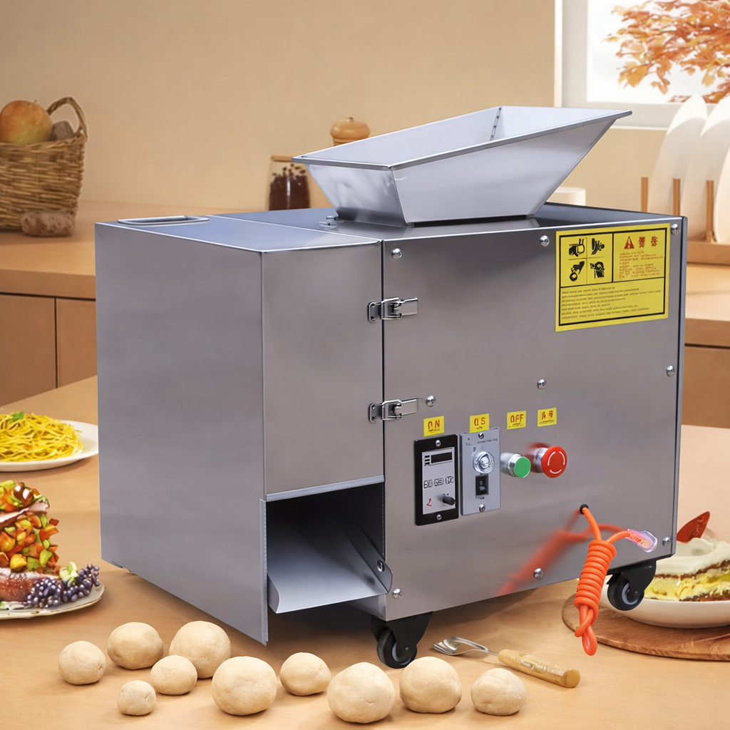 ავტომატური ცომის გამყოფი და დამამრგვალებელი მანქანა TDDC-1 ( პურისა და პიცის ცომისთვის)