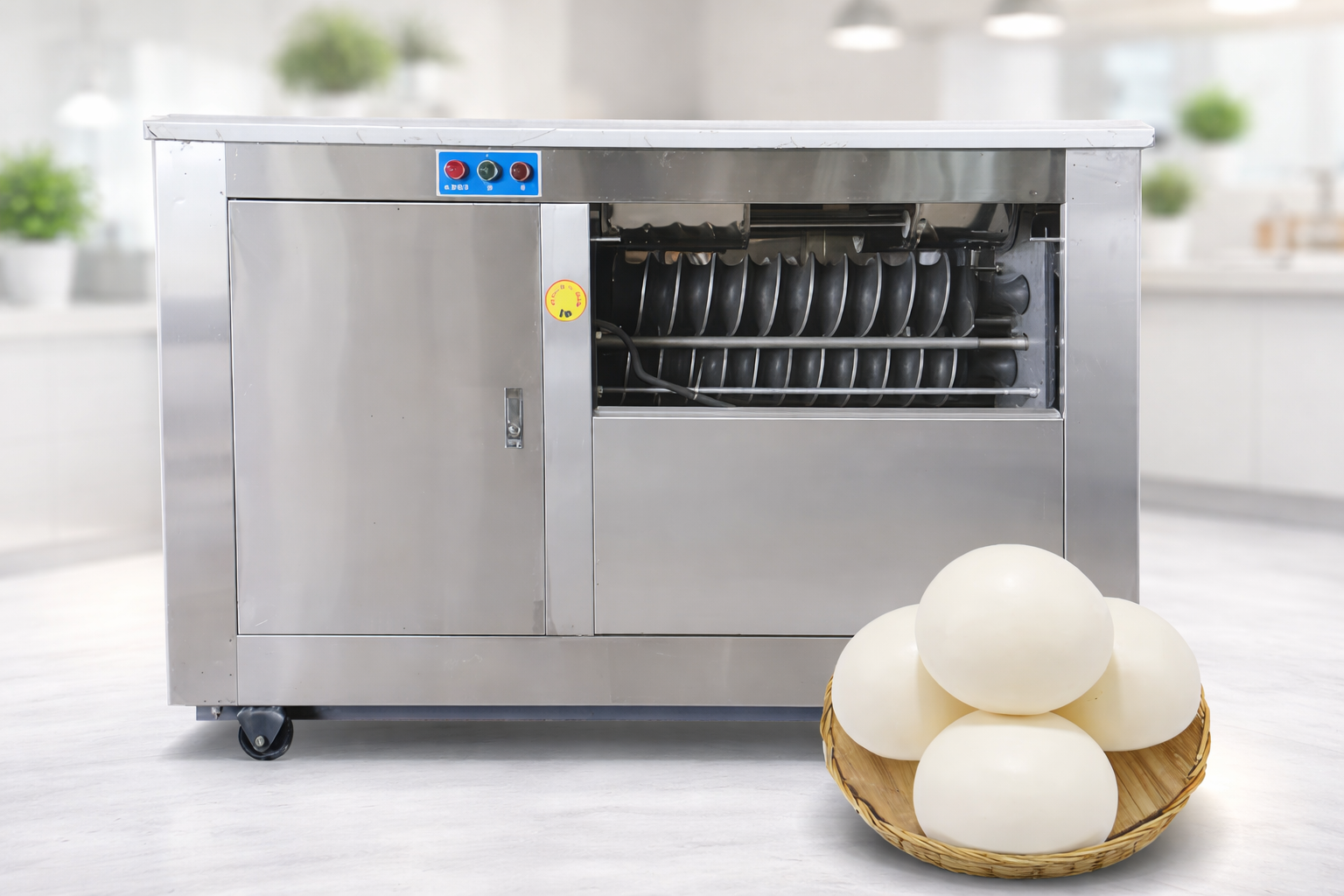 ცომის გუნდის გამყოფი და დამამრგვალებელი სამრეწველო დანადგარი SY-65