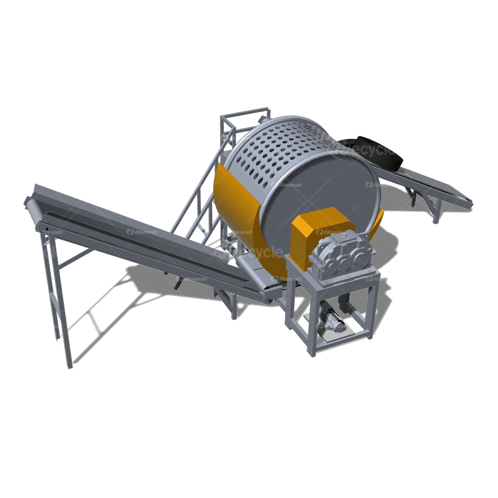 საბურავის დასაქუცმაცებელი დანადგარი ორმაგი ლილვით / საბურავების შრედერი 2-6 ტ/სთ