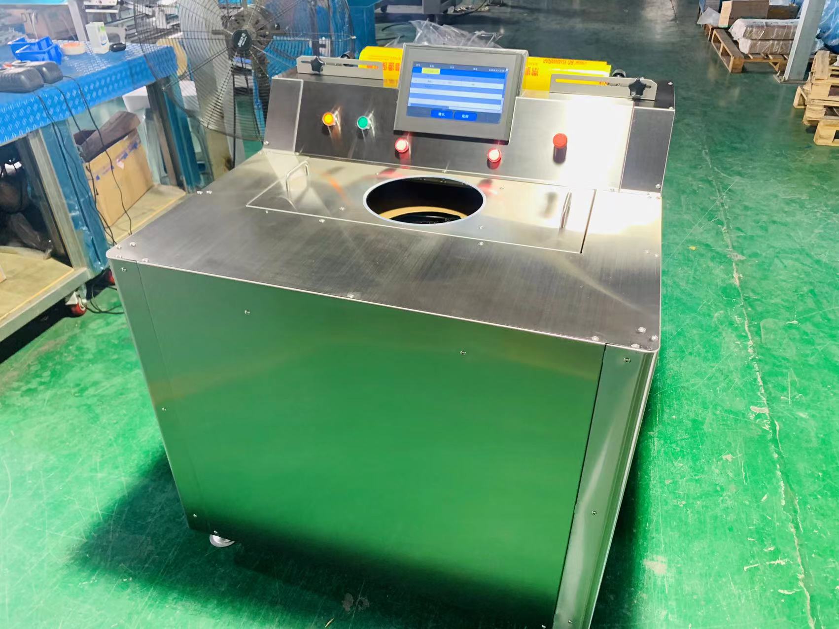 კომბოსტოს ბროკოლის მრგვალი სლათის შესაფუთი ავტომატური დანადგარი / მრგვალი ფორმის ბოსტნეულის ხილის შესაფუთი აპარატი