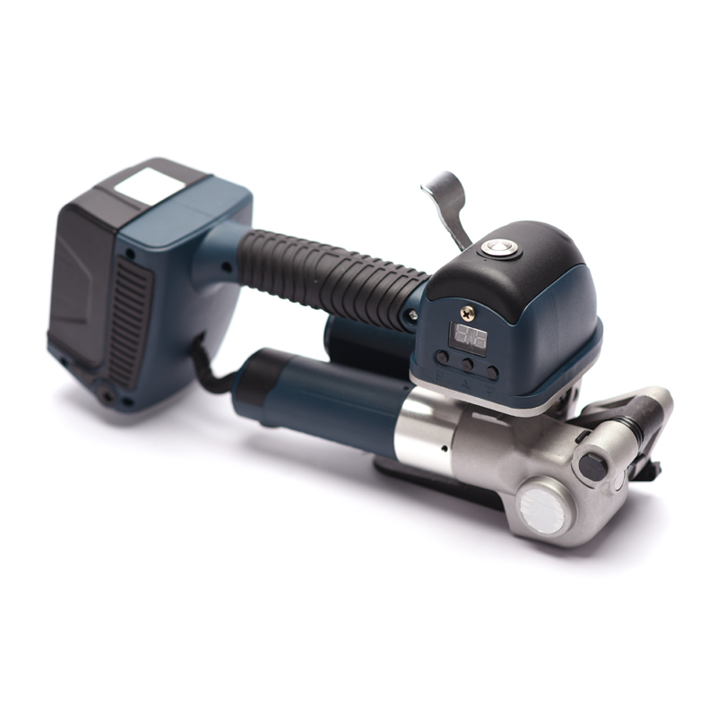 ხელის პორტატული პეტ შესაკრავი აპარატი 19-25მმ / ბატარეაზე მომუშავე დატენვადი ელექტრო- ხელის PET შესაკრავი მანქანა