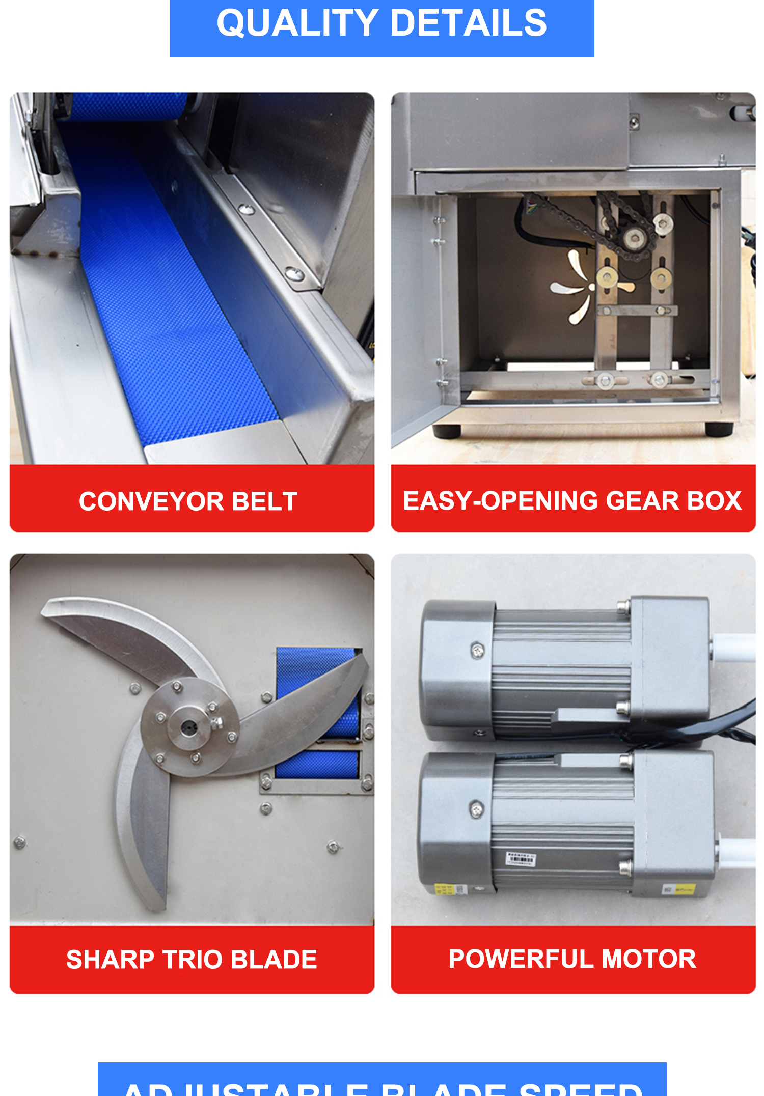 ბოსტნეულის ავტომატური საჭრელი მანქანა JQ-20 | 350 კგ/სთ | SUS304 / სლაისერი