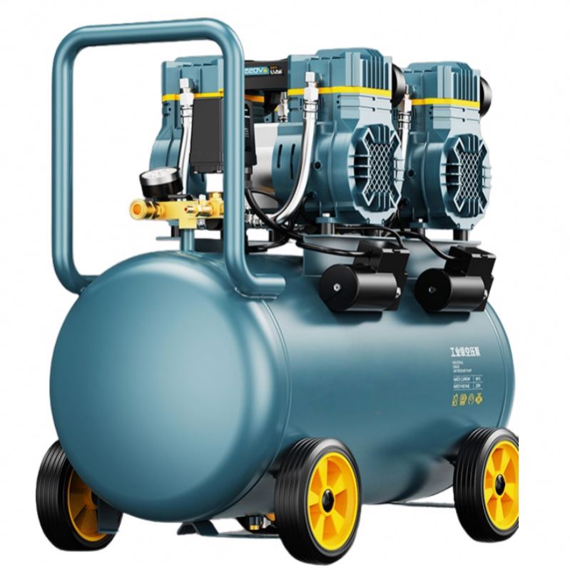 ჩუმი ჰაერის კომპრესორი ზეთის გარეშე 30 ლ | 1500W | 8 ბარი | პისტონური