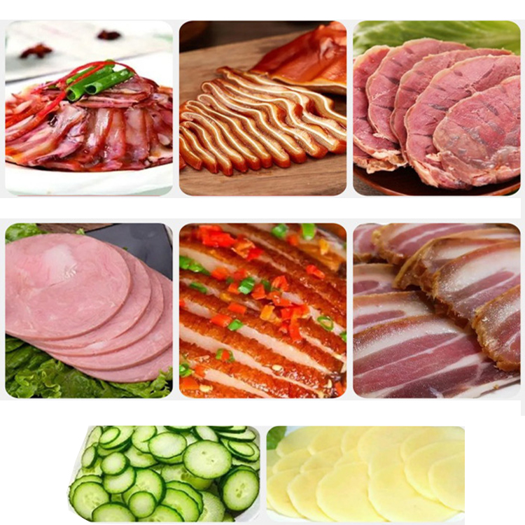 ხორცისა და ბოსტნეულის ავტომატური  საჭრელი მანქანა TE-76 (კონვეიერის ლენტის ტიპი)