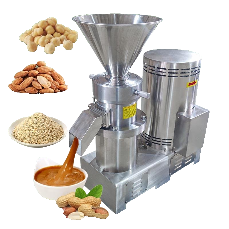 თხილის პასტის მიწისთხილის კარაქის დასამზადებელი მანქანა / არაქისის ტომატის ჯემის სოუსის დასამზადებელი აპარატი 50-100კგ/სთ