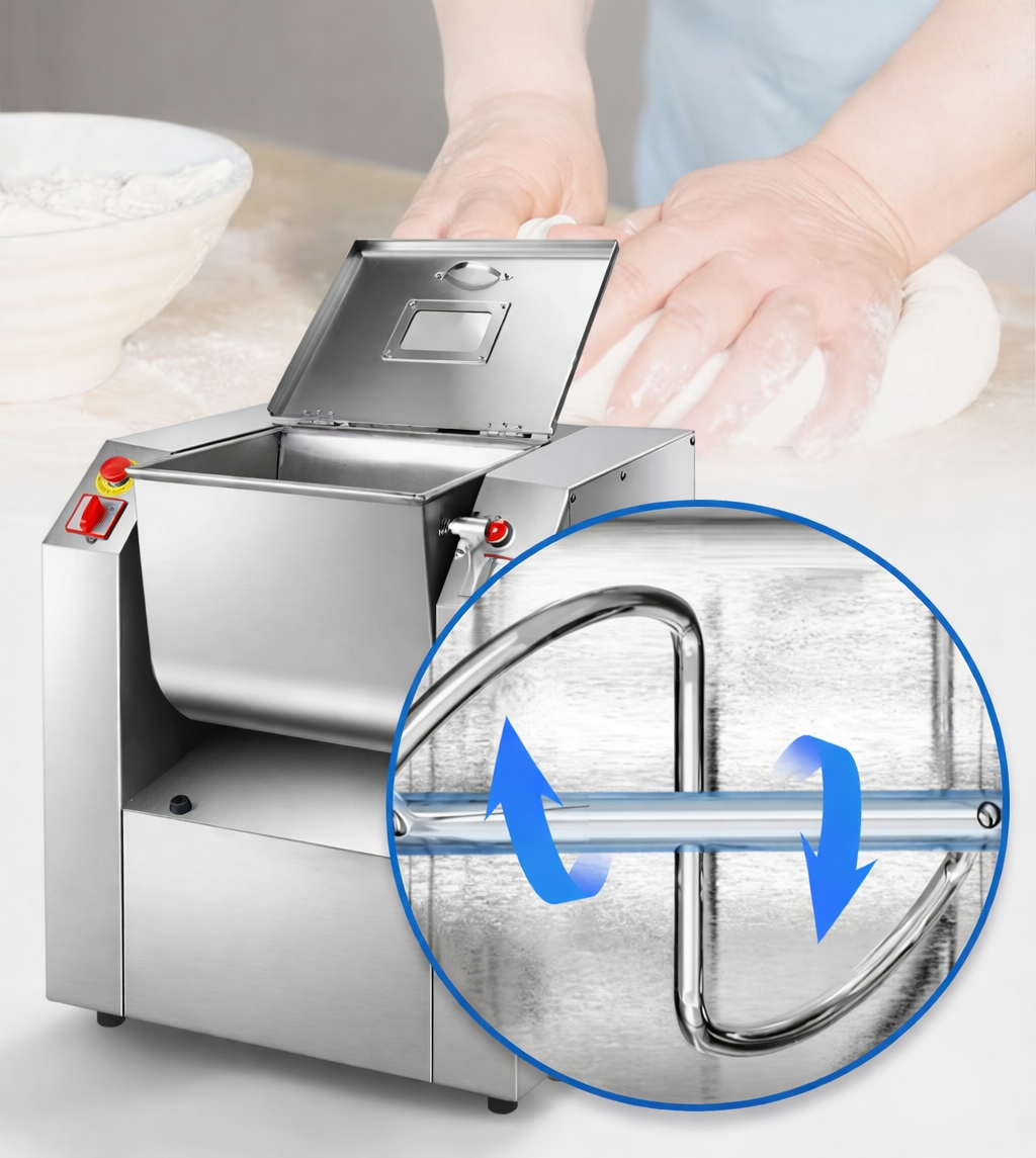 კომერციული სამრეწველო მძიმე ელექტრო ავტომატური ცომის მოსაზელი მანქანა