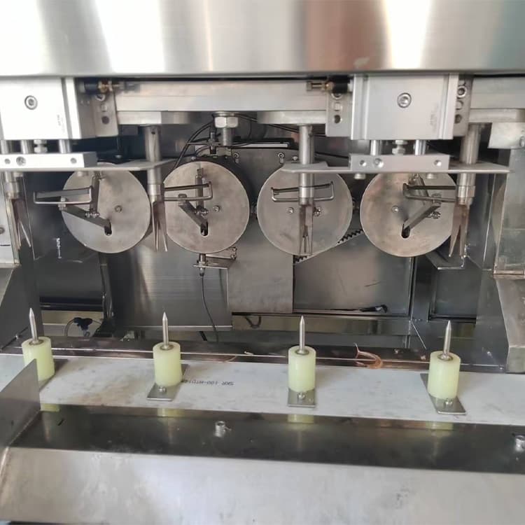 ვაშლის და მსხლის ავტომატური სარეცხი, გამთლელი და გულის ამომღები სამრეწველო კონვეიერული მანქანა – 600–800 კგ/სთ წარმადობა