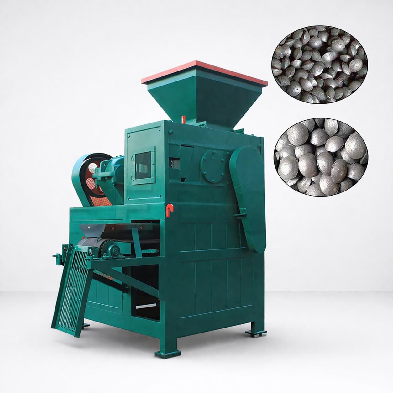 ნახშირის და ქვანახშირის ბრიკეტების საწარმოო მანქანა BD-YQ290 – მაღალი წნევის ექსტრუდერი, კვერცხის ბრიკეტების ფორმირება, 1-3 ტონა/საათი წარმადობა