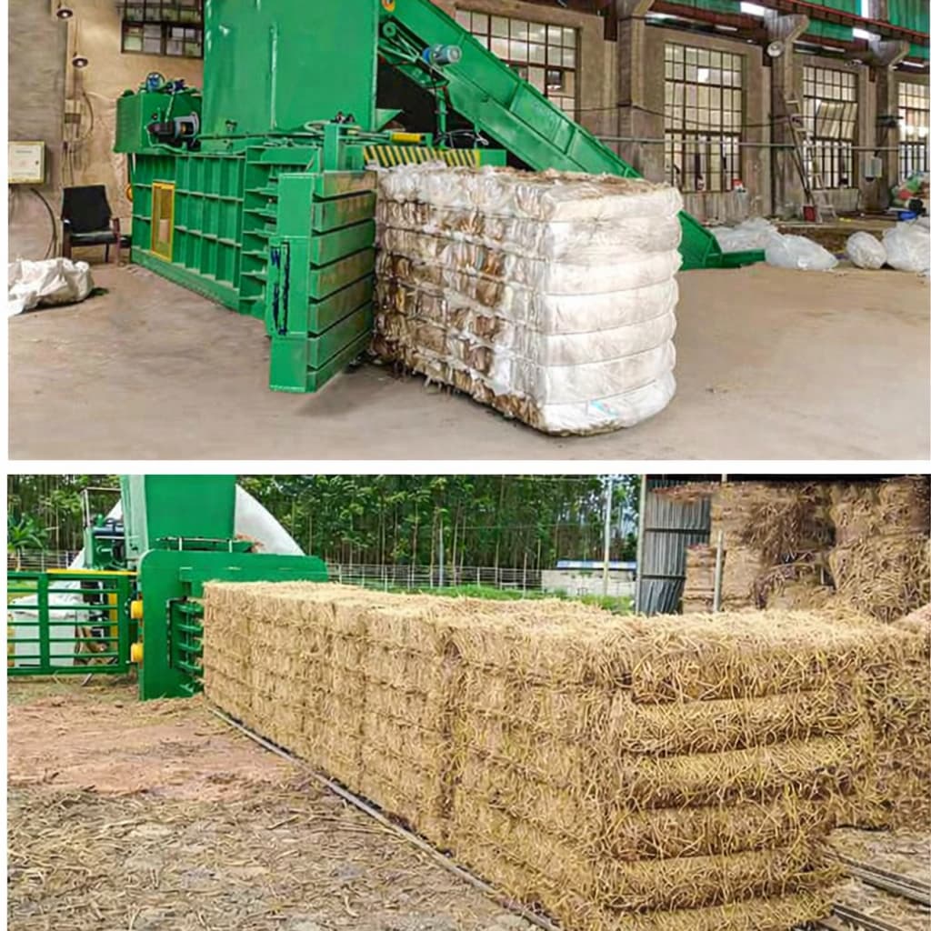 ჰორიზონტალური ჰიდრავლიკური პრესი / ბოთლების დასპრესი მანქანა / ბამბის და ტანსაცმლის დასაპრესი მანქანა HS-100T