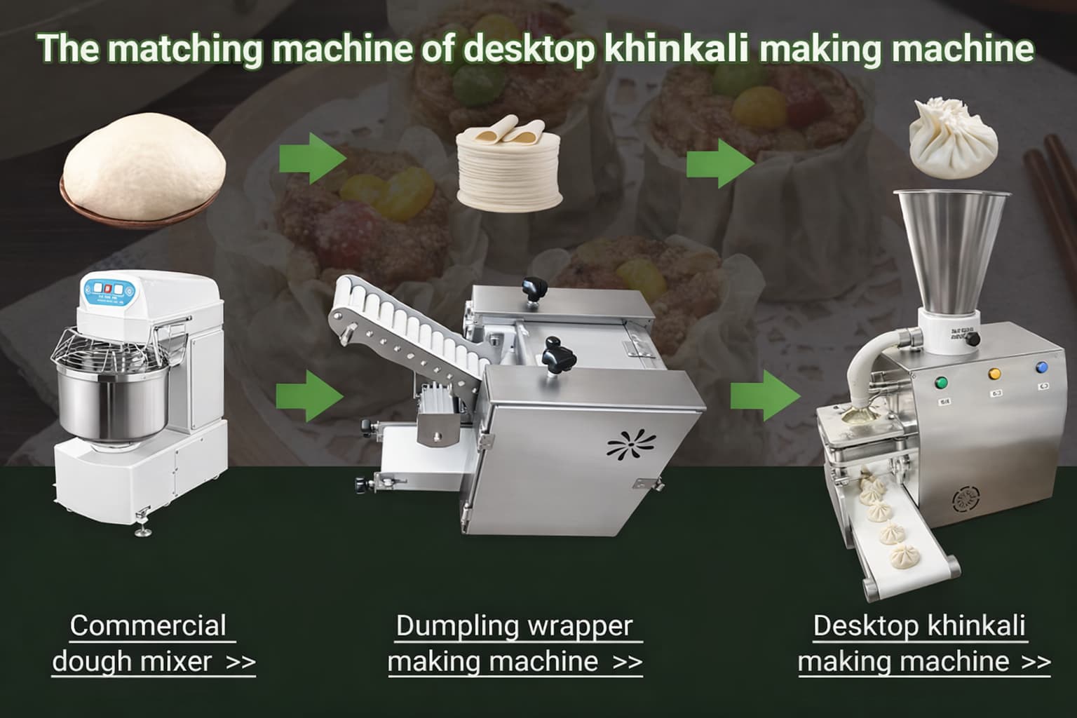 ხინკლის ნახევრად ავტომატური დამზადების მანქანა CQ-06A – 900-1200 ცალი/სთ | ENLILI