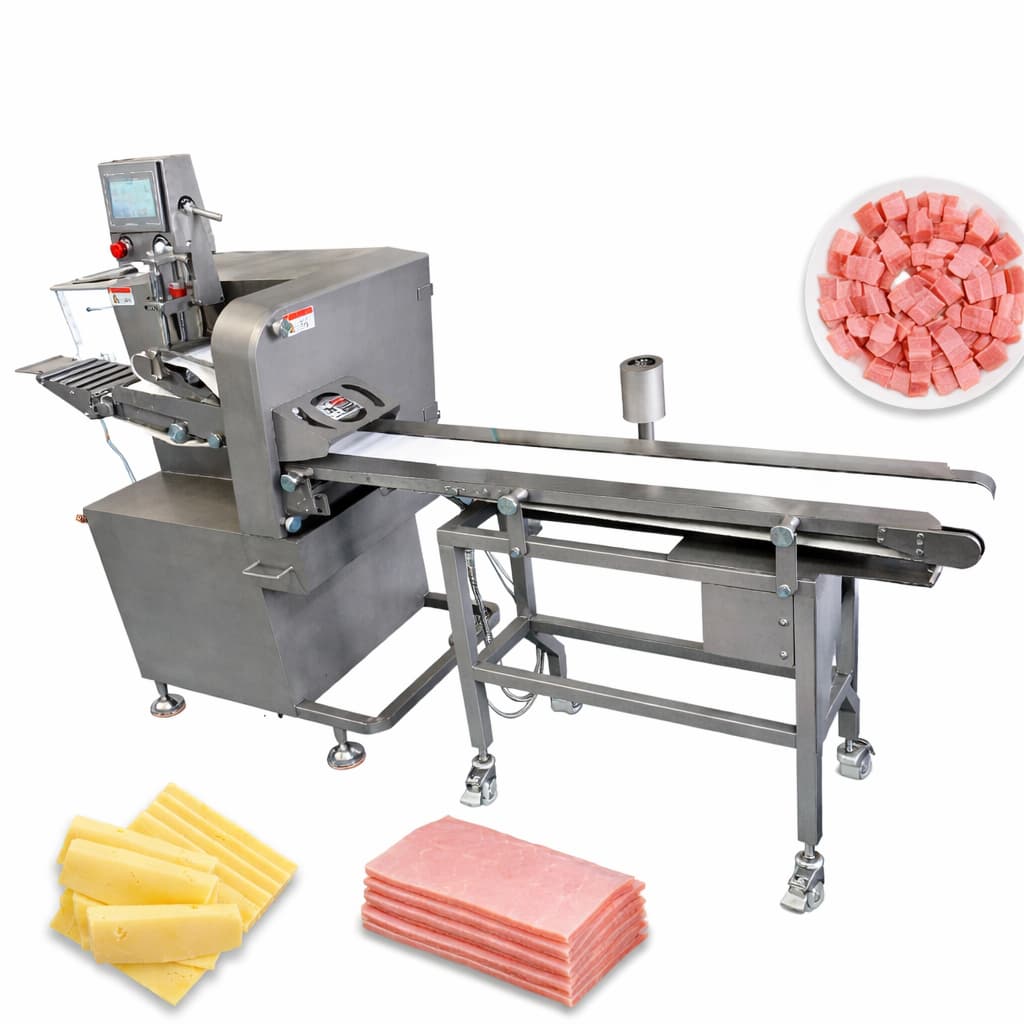 ლორის, ძეხვის და ყველის ავტომატური საჭრელი მანქანა PH-160 – კონვეიერული სლაისერი