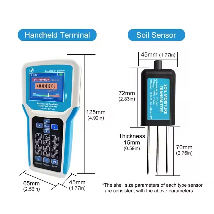 ნიადაგის მულტიფუნქციური ტესტერი JXCT-SOIL-7IN1 | NPK, pH, EC, ტემპერატურის საზომი პორტატული მოწყობილობა