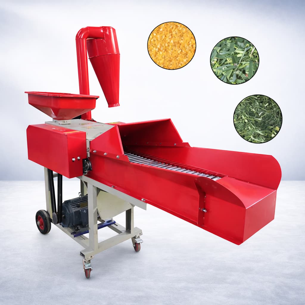 სიმინდის ღეროს დასაფქვავი დანადგარი BD480 — ჩალისა და თივის საჭრელი 4800 კგ/სთ