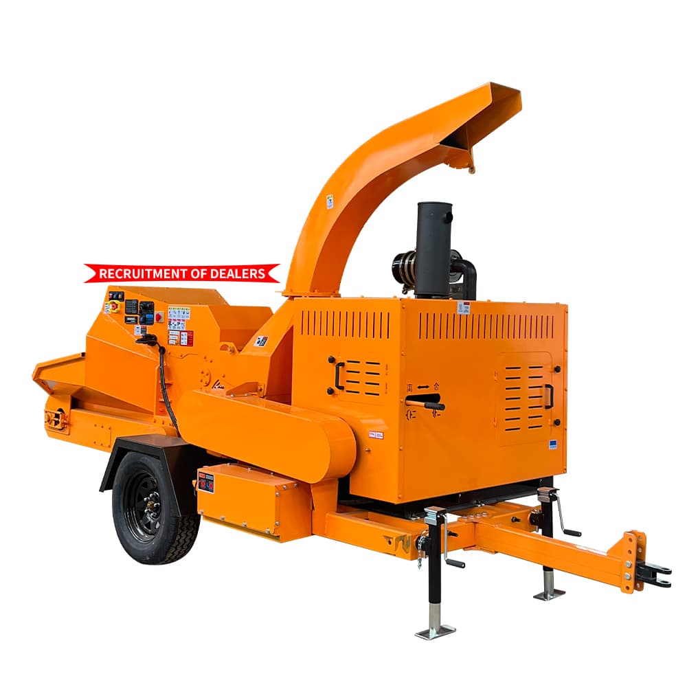 მაღალი წარმადობის დისკიანი ხის დასაქუცმაცებელი მანქანა / ხის მორის შრედერი VOL-6145