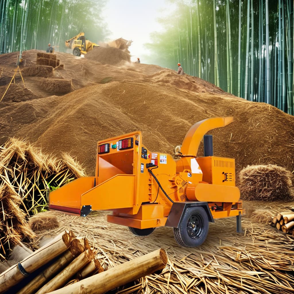 მაღალი წარმადობის დისკიანი ხის დასაქუცმაცებელი მანქანა / ხის მორის შრედერი VOL-6145