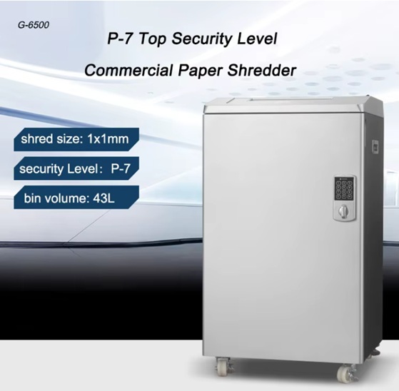 P7 კომერციული ქაღალდის დამქუცმაცებელი G-6500 / ქაღალდის შრედერი