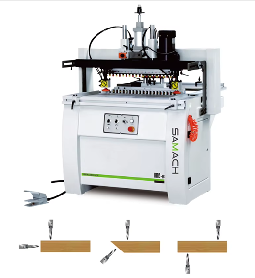 ორ რიგიანი პანელის საბურღი მანქანა RMZ-2B / MDF, DSP და ფანერის ირმხრივი საბურღი დანადგარი